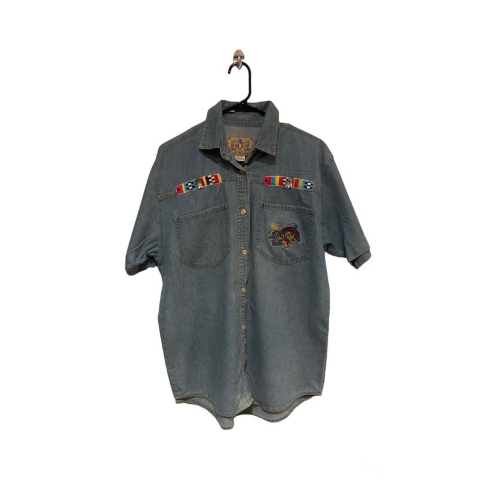 Jean Blue Brand Jean Shirt